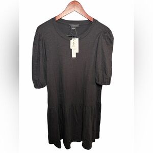 Sanctuary Black Smart Creation Dress Organic Cotton Blend L New